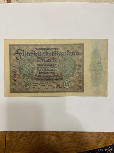 Германия 500000 марок 1923 г. -0801