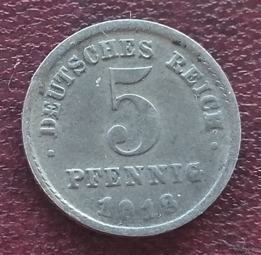 Германия. 5 пфенингов  1918 года.