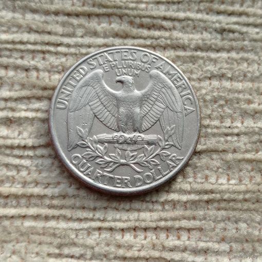 Werty71 США 1 квотер 25 центов 1/4 доллара 1995 D Орёл