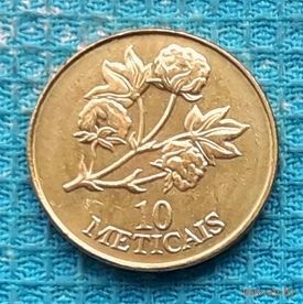Мозамбик 10 метикалов 1994 года, UNC. Хлопок. Автомат Калашникова. Новогодняя ликвидация!