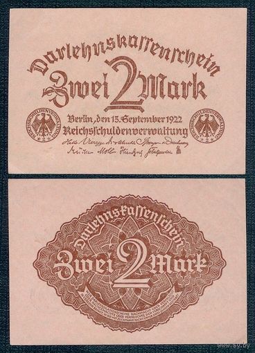 Германия 2 марки 1922 год.