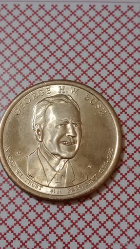 США 1 доллар 2020 D Джордж Буш 41 президент