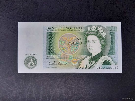 1 фунт 1981-1984 года. Великобритания. UNC. Распродажа.