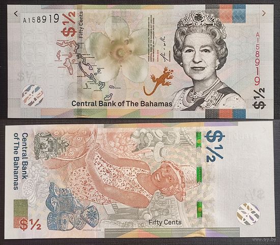 Багамы 2019 1/2 доллара UNC