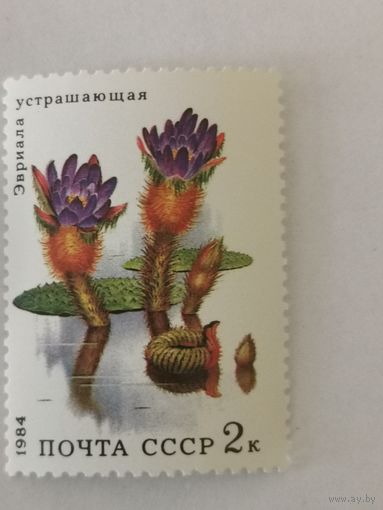 Марка из серии "Водные растения" - Эвриала устрашающая