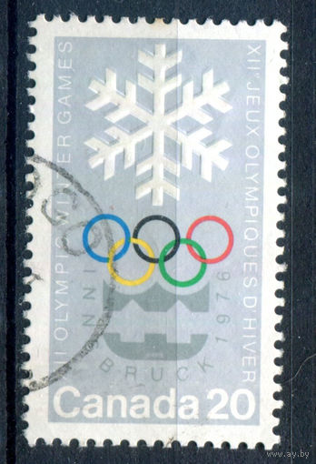 Канада - 1976г. - Зимние Олимпийские игры - 1 марка - полная серия, гашёная с клеем [Mi 620]. #3-WB-86-A-2