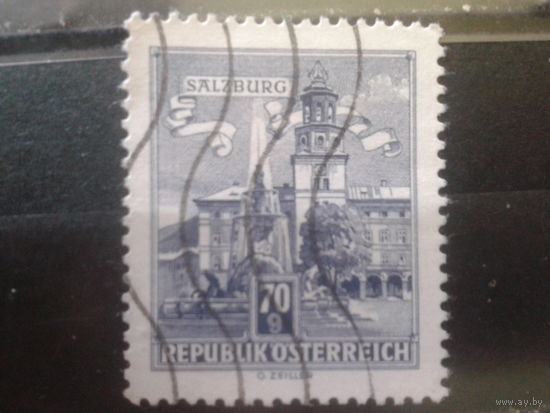 Австрия 1962 Стандарт, архитектура, фонтан в Зальцбурге