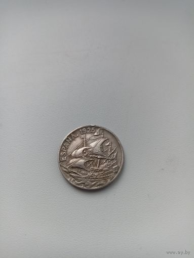 ИСПАНИЯ 25 сантимов 1925 год