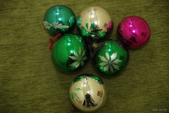 Елочные игрушки С 55 ( 6 шт )