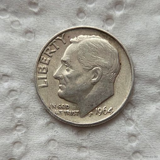 США 10 центов 1964