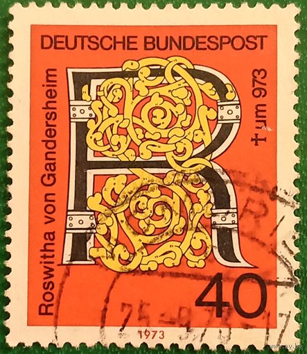 ФРГ 1973. 1000 летие со дня смерти Розуиты Гандерсгеймской