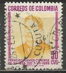Колумбия. 50 лет со дня смерти Ф.К.Сиснерос. Инженер. 1949г. Mi#554.