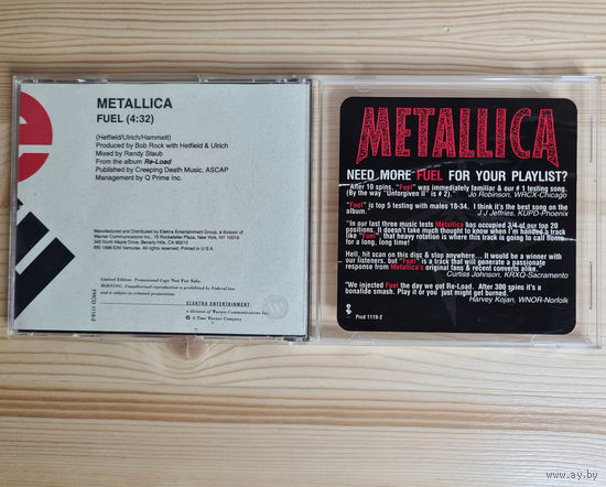 Metallica - Fuel (Promo CD, USA, 1998, лицензия)