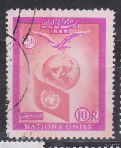 Флаг птицы фауна День Организации Объединенных Наций Иран 1957 год лот 14 Менее 35 % от каталога по урсу 3 р