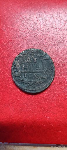 Деньга 1739 год.