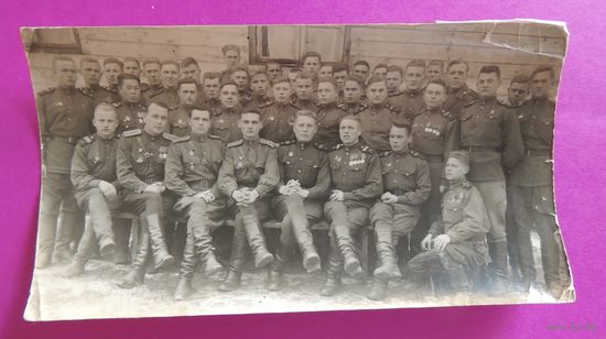 Фото "16 отдельный батальон", "Самодеятельность 16 отд. б-на" 1945 г, Берлин (2 шт.)