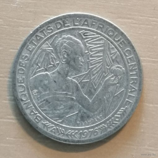 Центральная Африка (BEAC) 500 франков, 1976 Отметка на аверсе "A" - Чад, KM# 12