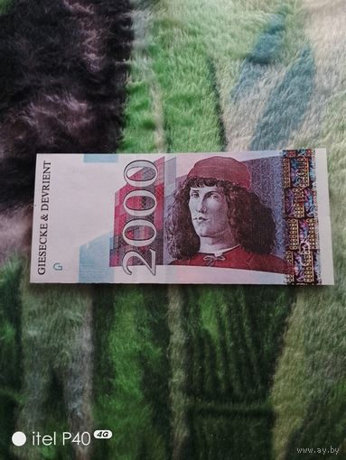 Тестовая банкнота Гознак. Сандро Боттичелли (копия)