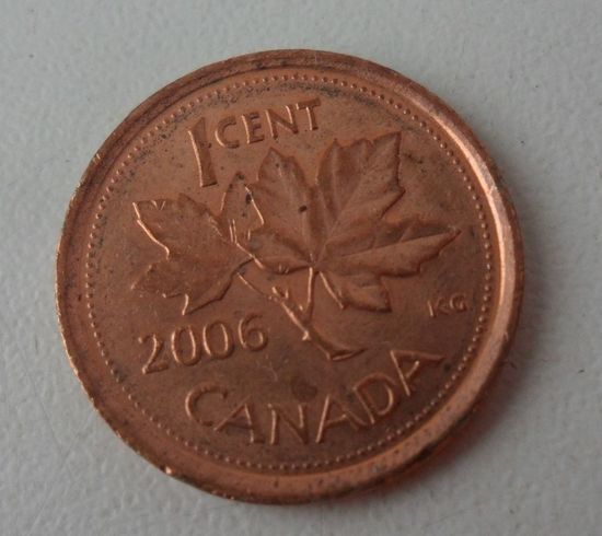 1 цент Канада 2006 г.в. KM# 490. Без отметки монетного двора