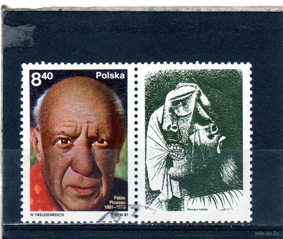 Польша.Mi:PL 2728aZf. 100 летие Пабло Пикассо. 1981.