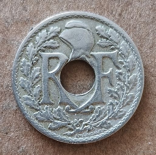 Франция 10 сантимов, 1918 г., KM# 866a