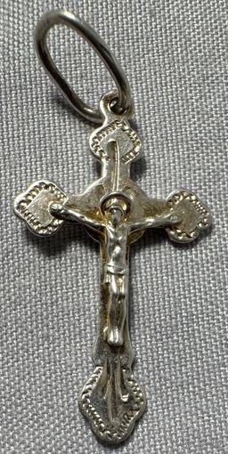 Крестик серебряный 925 проба. 1