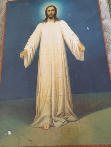 Икона Господь Вседержитель во весь рост на дереве 32/20