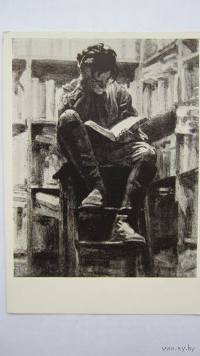 1958. Кибрик. Иллюстрация к роману "Как закалялась сталь"