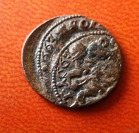 Солид 1663 год. интересный двойной штамп..