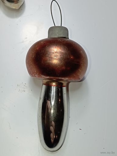 Ёлочная игрушка - Гриб , СССР .