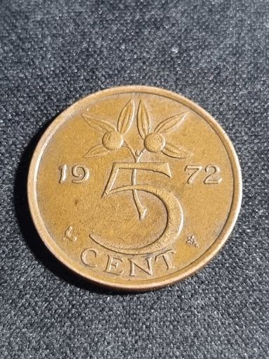 Нидерланды 5 центов 1972