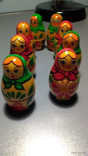 Матрёшки ретро, дерево