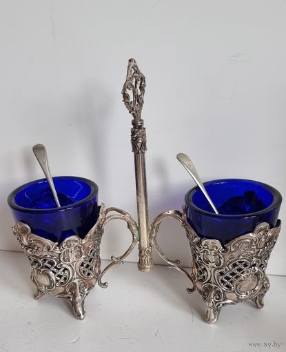 Столовый прибор. Икорница. 925