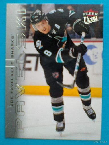 Джо Павелски "Сан-Хосе Шаркс" - Карточка - "FLEER ULTRA" - Сезона 2009/10 года - Экс-игрок минского "Динамо".