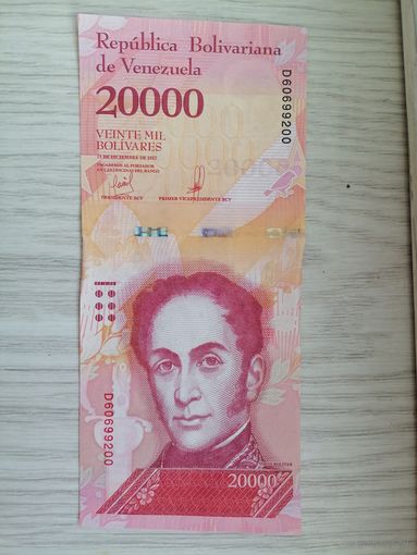Венесуэла 20000 UNC c рубля