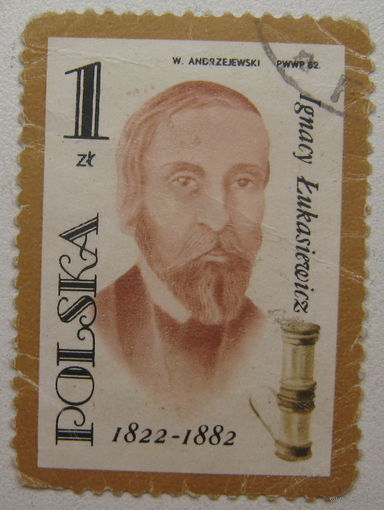 Польша марка 1982 г. Игнатий Лукашевич