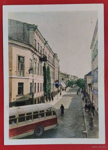 Гродна. Савецкая вулiца (Гродно. Советская улица). 1959 г. Чыстая.