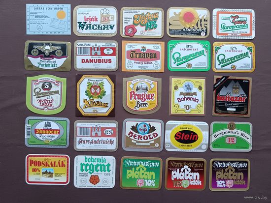 Весенняя акция! Пивные этикетки по 50 копеек, Чехословакия, цена за одну этикетку, ю-925 (3812)