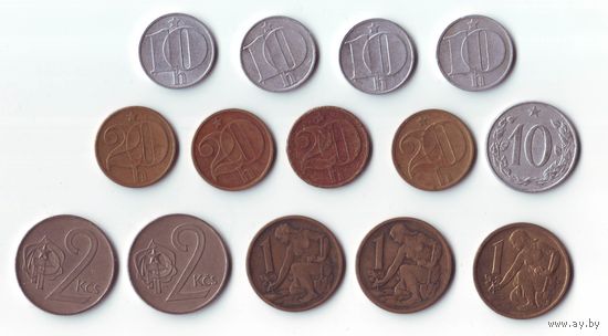 Монеты Чехословакия