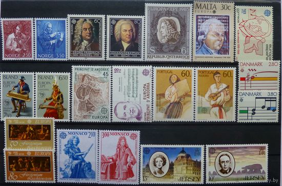 ЕВРОПА \851\ 1985г музыка  MNH