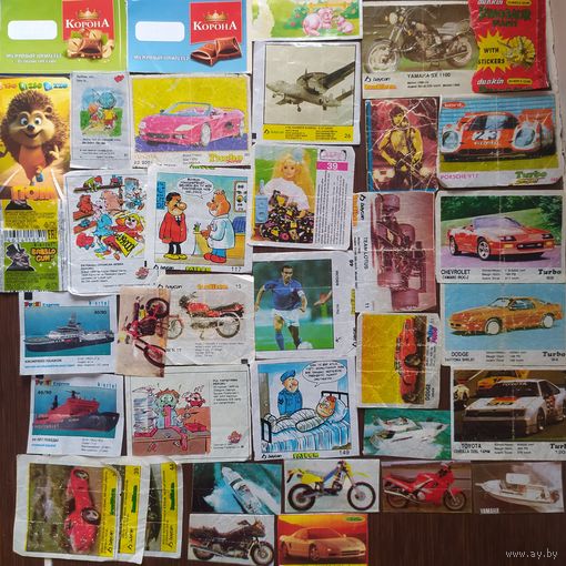 Вкладыши от жвачек, другое