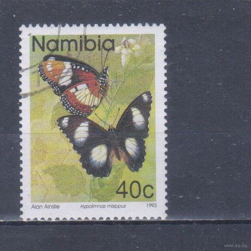 [367] Намибия 1993. Фауна.Бабочка.40 с. Гашеная марка.