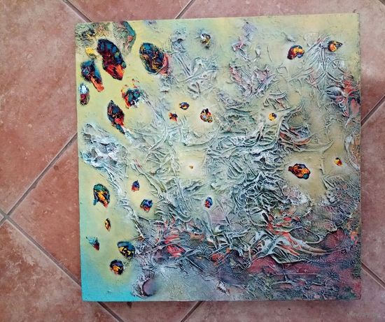 Gregor Gudkov "Малое в большое, большое в малом", 40х40см. х.м.