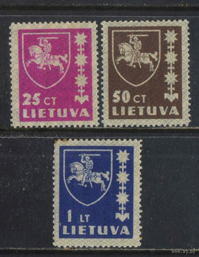 Литва Респ 1937 Герб Стандарт #414,416,432*
