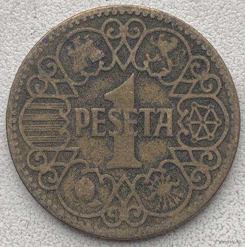 Испания 1 песета 1944 г.