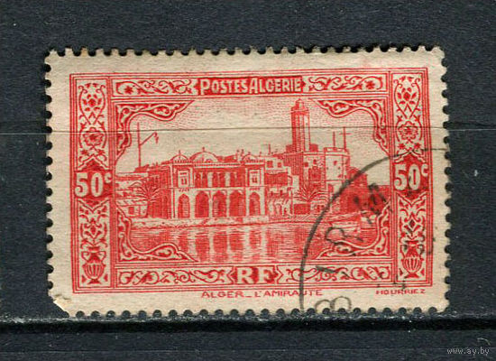 Французский Алжир - 1936/1938 - Архитектура 50С - [Mi.114] - 1 марка. Гашеная.  (Лот 83FA)-T25P9