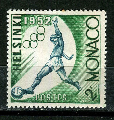 Монако - 1953 - Футбол 2Fr. Олимпийские игры - [Mi.459] - 1 марка. MH.  (Лот 12JD)-TG2P1