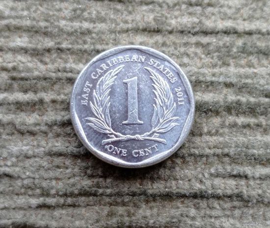 Werty71 Карибские острова 1 цент 2011 Елизавета 2 Карибы