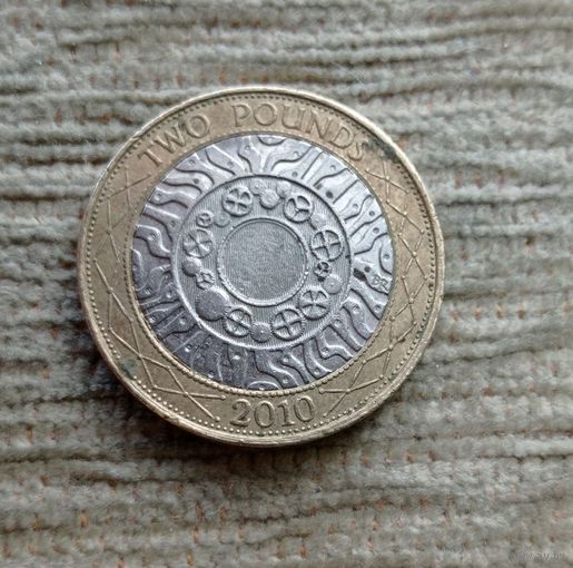 Werty71 Великобритания 2 фунта 2010 биметалл