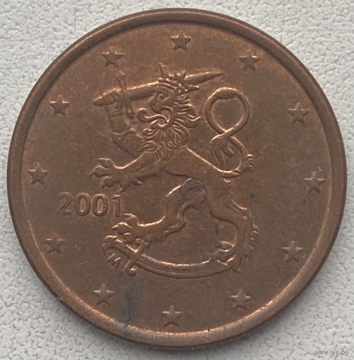 Финляндия 5 евроцентов 2001 г.